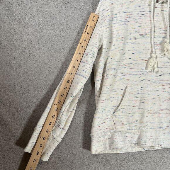 J Crew Hoodie Women’s Size S Tassel Multicolor Geometric Jawbreaker Confetti - Picture 5 of 8